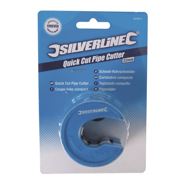 Silverline Pijpsnijder - Heavy-Duty - Verzinkt - Ø 22 mm - Blauw