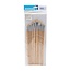 Silverline 12-delige penselenset - platte punten - puur haar - houten handvaten - 1 mm tot 12 mm
