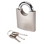 Silverline Gehard stalen hangslot - dubbel vergrendelend - 70 mm - inclusief 3 sleutels