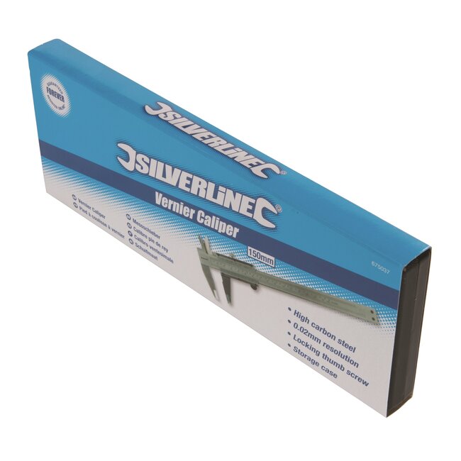 Silverline Analoog schuifmaat - 4-functie meting - 150 mm - hoog carbon staal