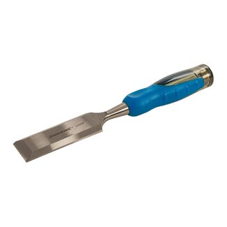 Silverline Expert houtbeitel - 38 mm - soft-grip handvat - stalen slagdop - bladbeschermer