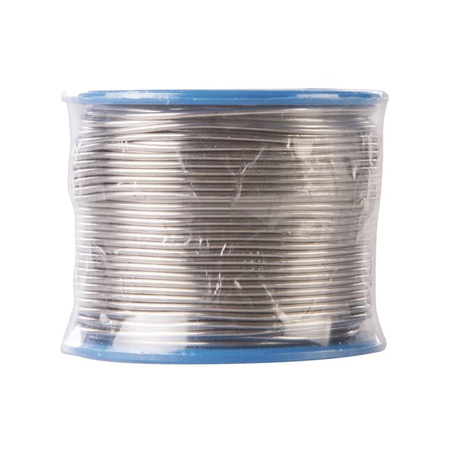 Silverline Soldeerdraad - 60/40 tin/lood - fijn solderen - 1 mm - zilverkleurig - 250 g op rol - elektronica, koper, messing