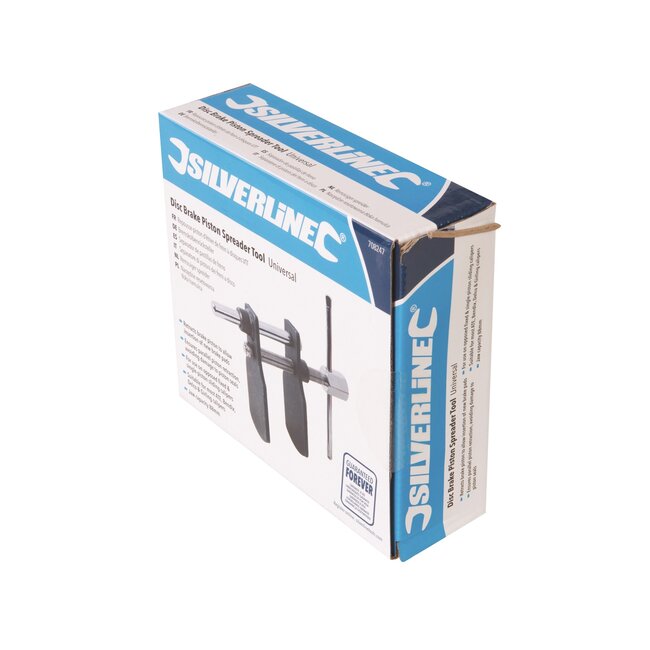 Silverline remzuiger spreider - staal - universeel - terugtrekken - 88 mm kaakwijdte - zwart - vaste en enkelzuiger autoremklauwen