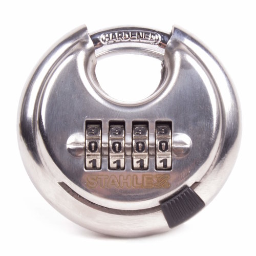 Stahlex Discus Slot met Cijferslot - RVS - Ø 70 mm Stahlex Discus Slot met Cijferslot - RVS - Ø 70 mm