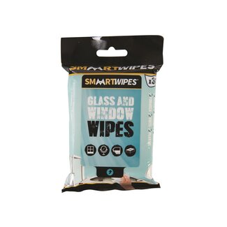 Smaart glas- en raamreinigingsdoekjes - vliesstof - streeploos en sneldrogend - wit - 30 stuks - voor caravan, camper en auto Smaart glas- en raamreinigingsdoekjes - vliesstof - streeploos en sneldrogend - wit - 30 stuks - voor caravan, camper en auto