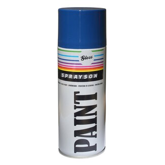 Sprayson Verf Spuitbus - Spuitlak - RAL5010 Hoogglans Blauw - 400 ml
