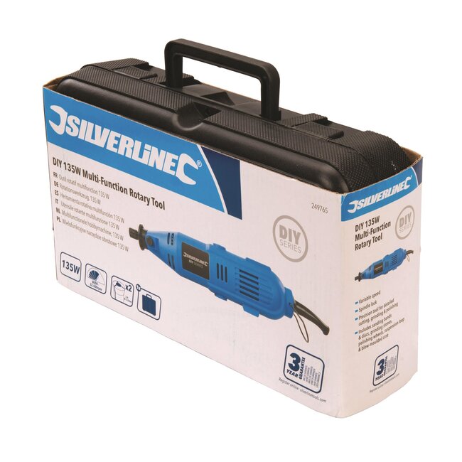 Silverline Roterend multitool - 135 Watt - 43-delige set - variabele snelheid - opbergkoffer