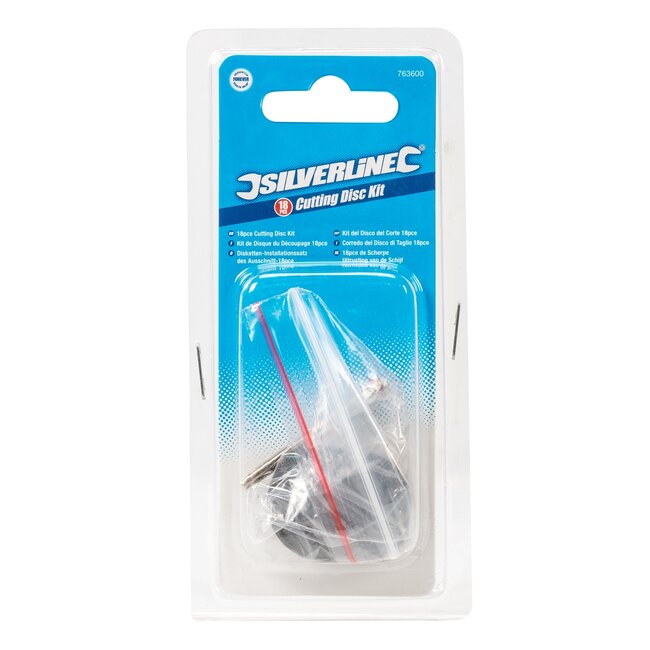 Silverline Snijschijven set voor miniboormachine - aluminiumoxide - Ø 22 mm, 0,6 mm - 18-delig - slijpen en snijden van metaal
