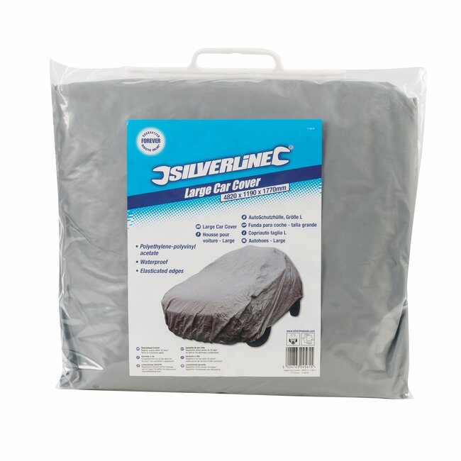 Silverline Autohoes - Sterk composietmateriaal - Waterdicht en uv-bestendig - Maat L - 482 x 119 x 177 cm