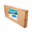 Silverline Ligkar - Stalen constructie - Zwenkwielen - Comfortabele vinyl bekleding - 92 x 42 cm - Blauw