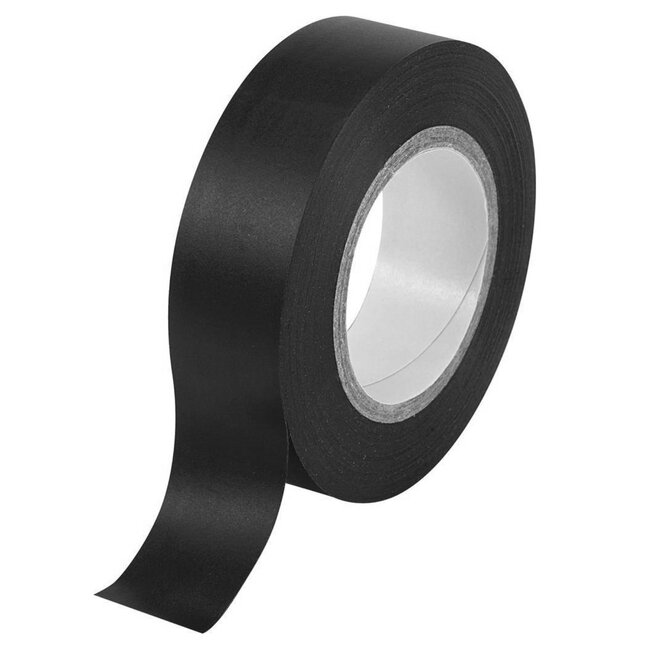 Benson Isolatietape - Zelfklevend - Zwart - 10 meter x 19 mm