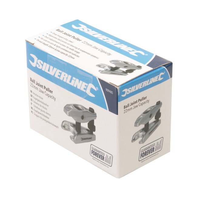 Silverline kogelgewrichttrekker - gesmeed staal - 2 stelschroeven - 20 mm - chroom - voor scheiden van kogelgewrichten in auto's