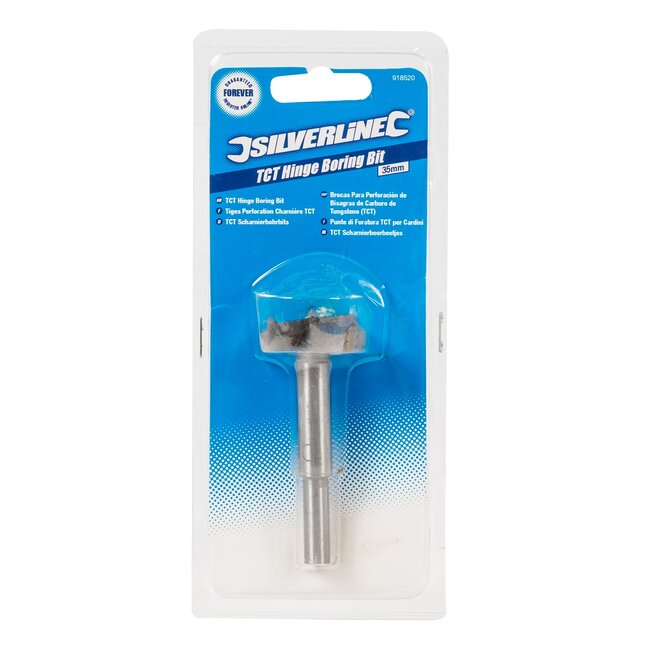 Silverline Forstnerboor - Scharnierboor - Hardstalen punten - 35 mm