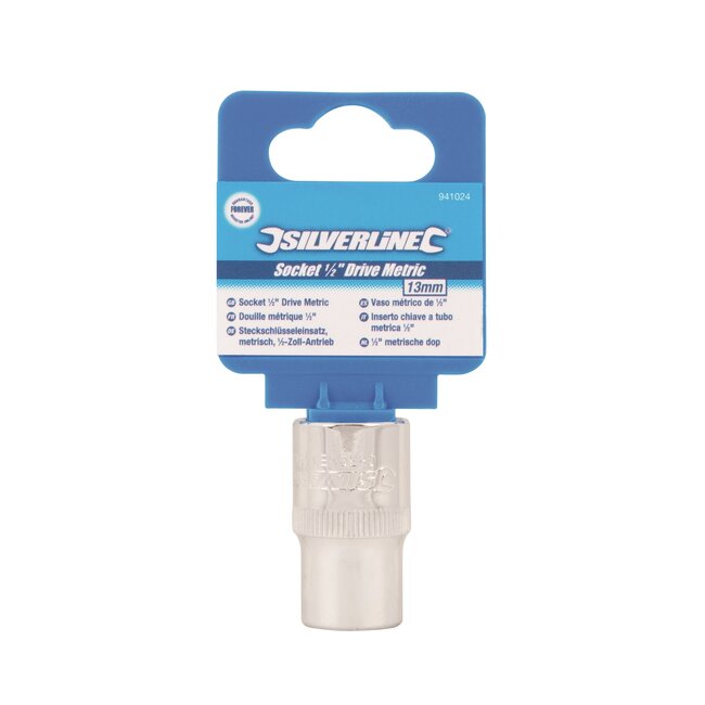 Silverline Zeskantige metrische dop - 13 mm - chroom vanadium staal - roestbestendig