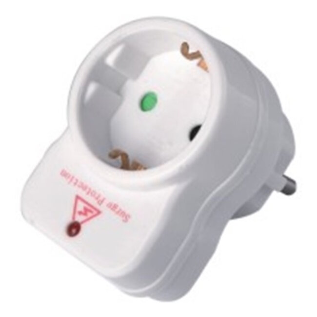 Benson Stekker met doorvoerstekker - overspanningsbeveiliging - indicatielampje - 16A/3500W