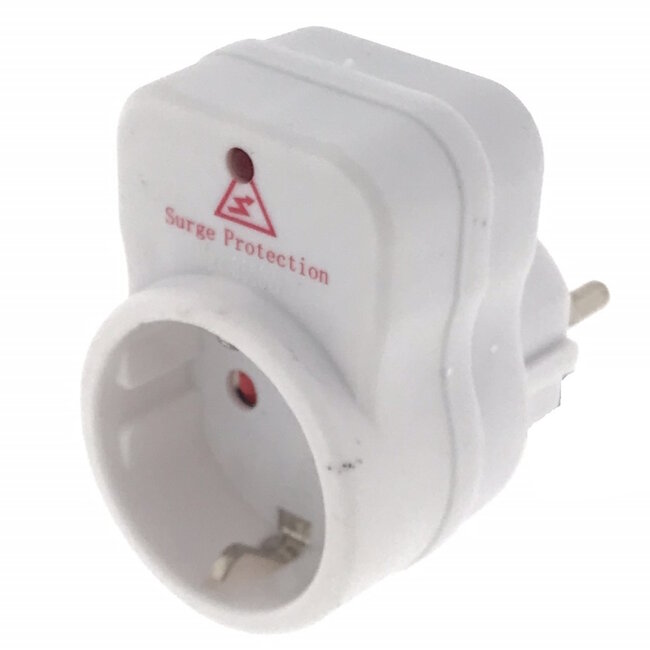 Benson Stekker met doorvoerstekker - overspanningsbeveiliging - indicatielampje - 16A/3500W