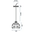 TooLight APP207-1C Hanglamp - E27 - Ø 18 cm - Chroom