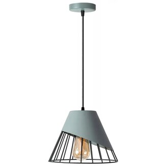 TooLight APP229-1CP Hanglamp - E27 - Ø 25 cm - Grijs/Zwart