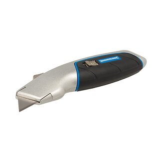 Silverline Multifunctioneel inklapbaar hobbymes - aluminium legering - 175 mm - inclusief 5 reservemesjes Silverline Multifunctioneel inklapbaar hobbymes - aluminium legering - 175 mm - inclusief 5 reservemesjes