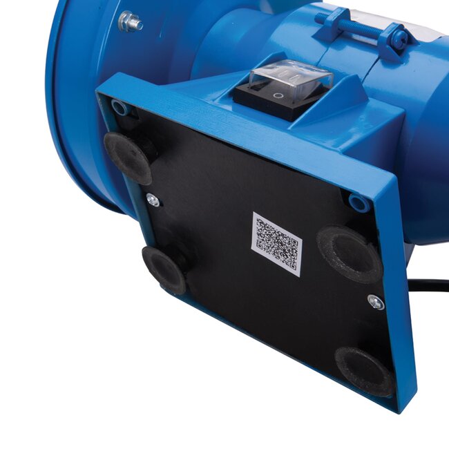 Silverline dubbele tafelslijpmachine - gietaluminium - 150 mm slijpwielen - 150 watt motor - grijs - gereedschap en metaal slijpen