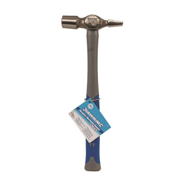Silverline Spijkerhamer met pen - glasvezelsteel, gehard stalen kop - schokabsorberend - 227 gram - precisiewerk en timmerwerk