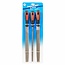 Silverline Vijlenset - plat, rond en halfrond - soft-grip handvaten - 250 mm - 3-delig