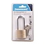 Silverline hangslot - messing - lange geharde beugel, extra beveiliging - 40 mm - messingkleurig - voor poort en schuur