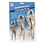 Silverline Zelfvergrendelende griptangen set - 3 delig - 130, 170 en 210 mm - gebogen kaken - nikkel geplateerd