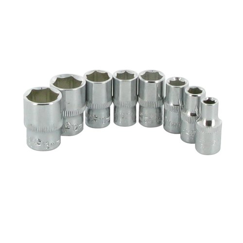 Silverline Metrische Dop - Zeskantig - 1/4 inch - 5 t/m 13 mm Silverline Metrische Dop - Zeskantig - 1/4 inch - 5 t/m 13 mm