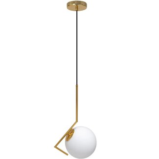 TooLight APP429-1CP Hanglamp - E27 - Ø 19 cm - Goud