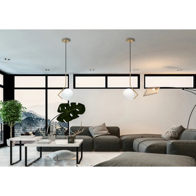 TooLight Gouden hanglamp - modern design - Ø 19 cm - E27 fitting - metaal