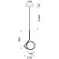 TooLight Gouden hanglamp - modern design - Ø 19 cm - E27 fitting - metaal