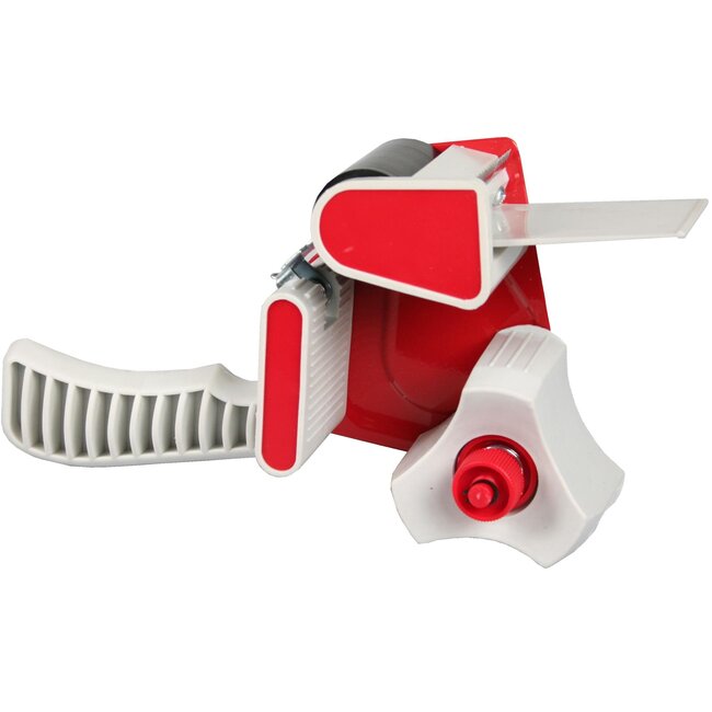 Benson Universele taperoller - ergonomisch - verzinkt mes - grijs/rood