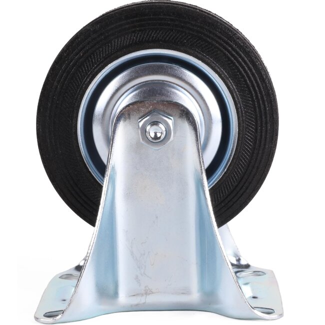 Benson Bokwiel - Ø 100 mm - Slijtvast Rubber - 70 kg Belastbaarheid - Eenvoudige Montage