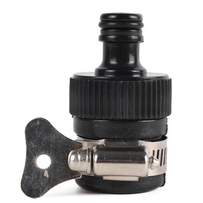 Benson Universeel wartel kraanstuk - plastic - zwart - max. 19 mm