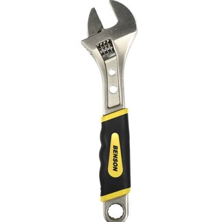 Benson Baco met ringsleutel - verstelbaar 0-30 mm - soft grip - 25,4 cm Benson Baco met ringsleutel - verstelbaar 0-30 mm - soft grip - 25,4 cm