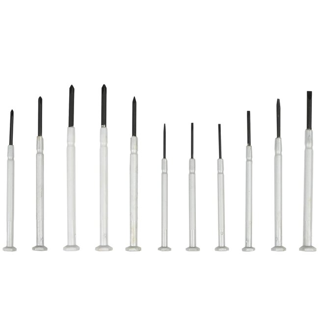 Benson Precisie schroevendraaierset - 11-delig - met opbergdoos - ideaal voor elektronica en horloges