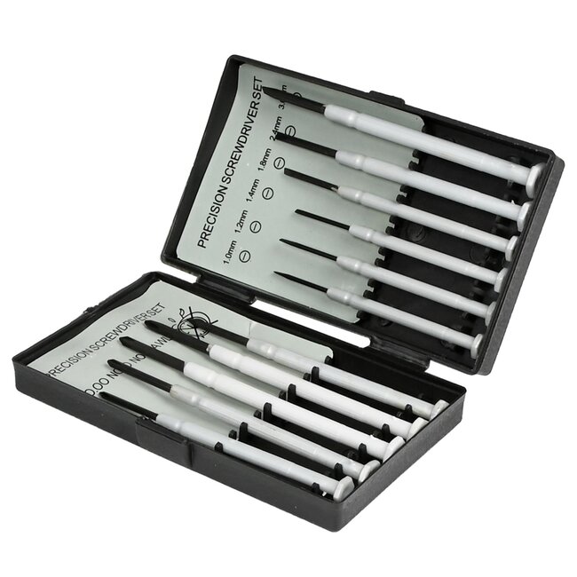 Benson Precisie schroevendraaierset - 11-delig - met opbergdoos - ideaal voor elektronica en horloges