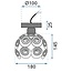 TooLight APP204-1C Plafondlamp - E27 - Ø 18 cm - Chroom