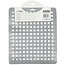 Benson Vierkante gootsteenmat - PVC - 25 x 29 cm - Grijs - Beschermend en stijlvol
