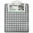 Benson Vierkante gootsteenmat - PVC - 25 x 29 cm - Grijs - Beschermend en stijlvol