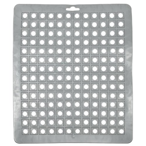 Benson Gootsteenmat - PVC - Vierkant 25 x 29 cm - Grijs Benson Gootsteenmat - PVC - Vierkant 25 x 29 cm - Grijs