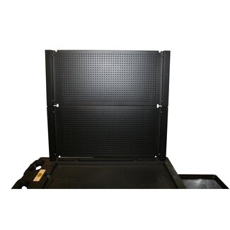 Benson Stijlvolle rugwand voor gereedschapstrolley - zwart - efficiënt ophangsysteem