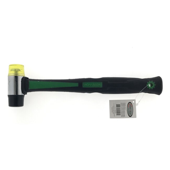 Hofftech Rubber/kunststof hamer - vervangbare kop - glasvezel handvat - Ø 30 mm