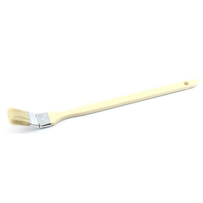 Benson Radiatorkwast - Platte kwast - Houten steel - 25 mm - Voor muurverven - per stuk