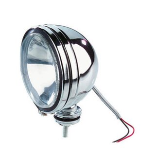 Dragon-Tools rally schijnwerper - metaal verchroomd - H3 12 V 55 watt - diameter 156 mm - chroom - voor auto, tractor en terrein