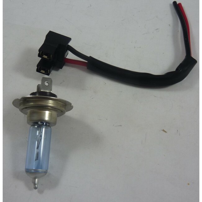 Dragon-Tools Lampfitting auto H7 PX26d aansluitblokje - hittebestendig materiaal - 16 cm kabel - 12V - voor autoverlichting - zwart