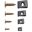 Dragon-Tools Assortiment parkers en u-clips - verzinkt staal - zelftappend - M3-M6, 8-20 mm - zilverkleurig - 170-delig - plaatwerk