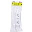 Benson Stekkerdoos - 3 contactdozen - 5 meter snoer - wit - CE en kEMA-keur