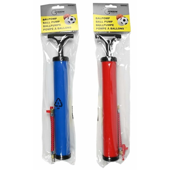 Benson Ballenpomp met slang en naald - Kleurenmix - 32 gram - per stuk